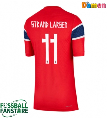 Norwegen Jorgen Strand Larsen #11 Replik Heimtrikot Damen WM 2026 Kurzarm